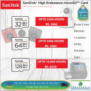 Original SanDisk High Endurance microSD memory card UHS-3 4K 32GB, 64GB, 128GB 100MB/s